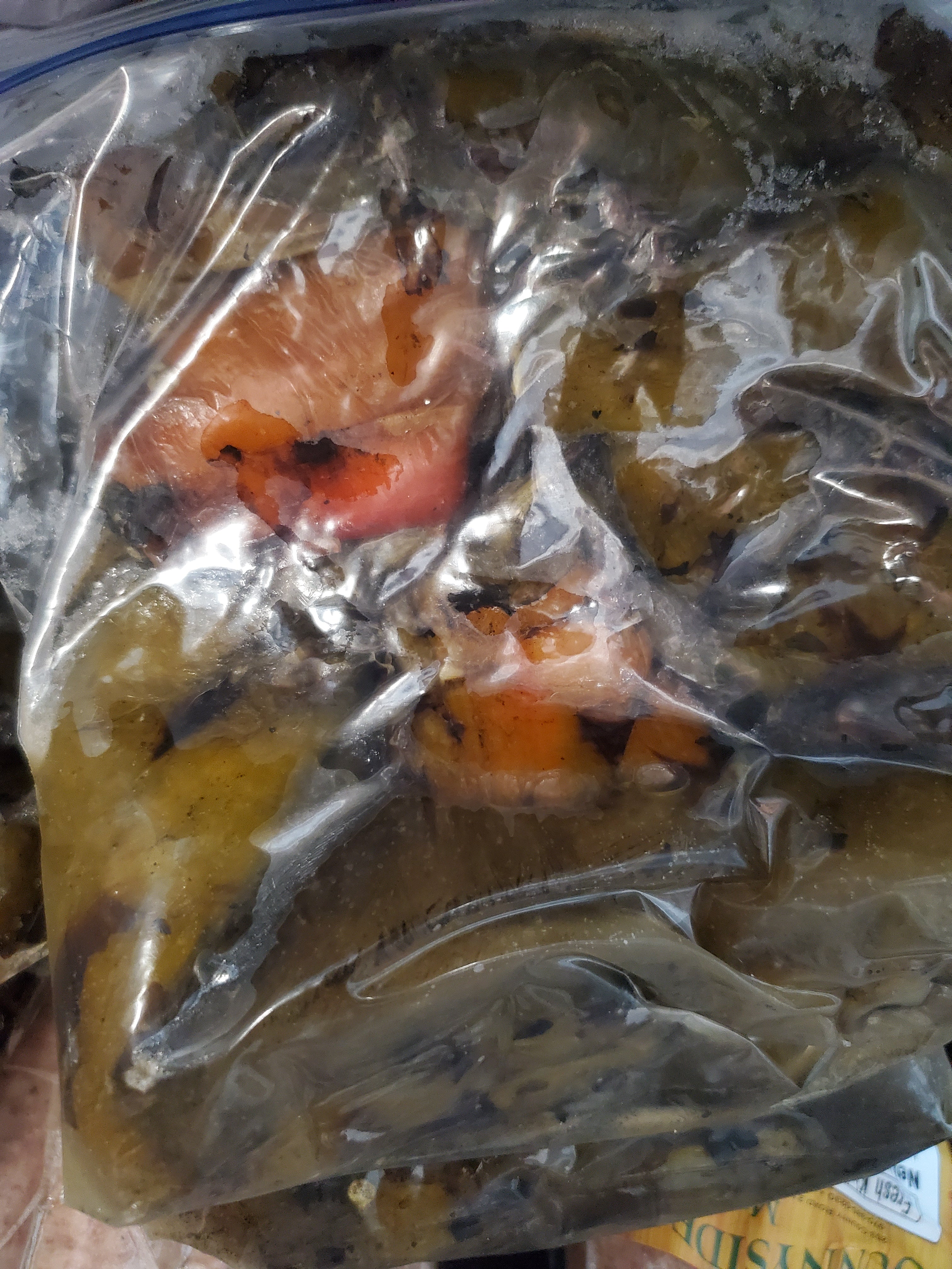 Hot- whole roasted green chile frozen quart