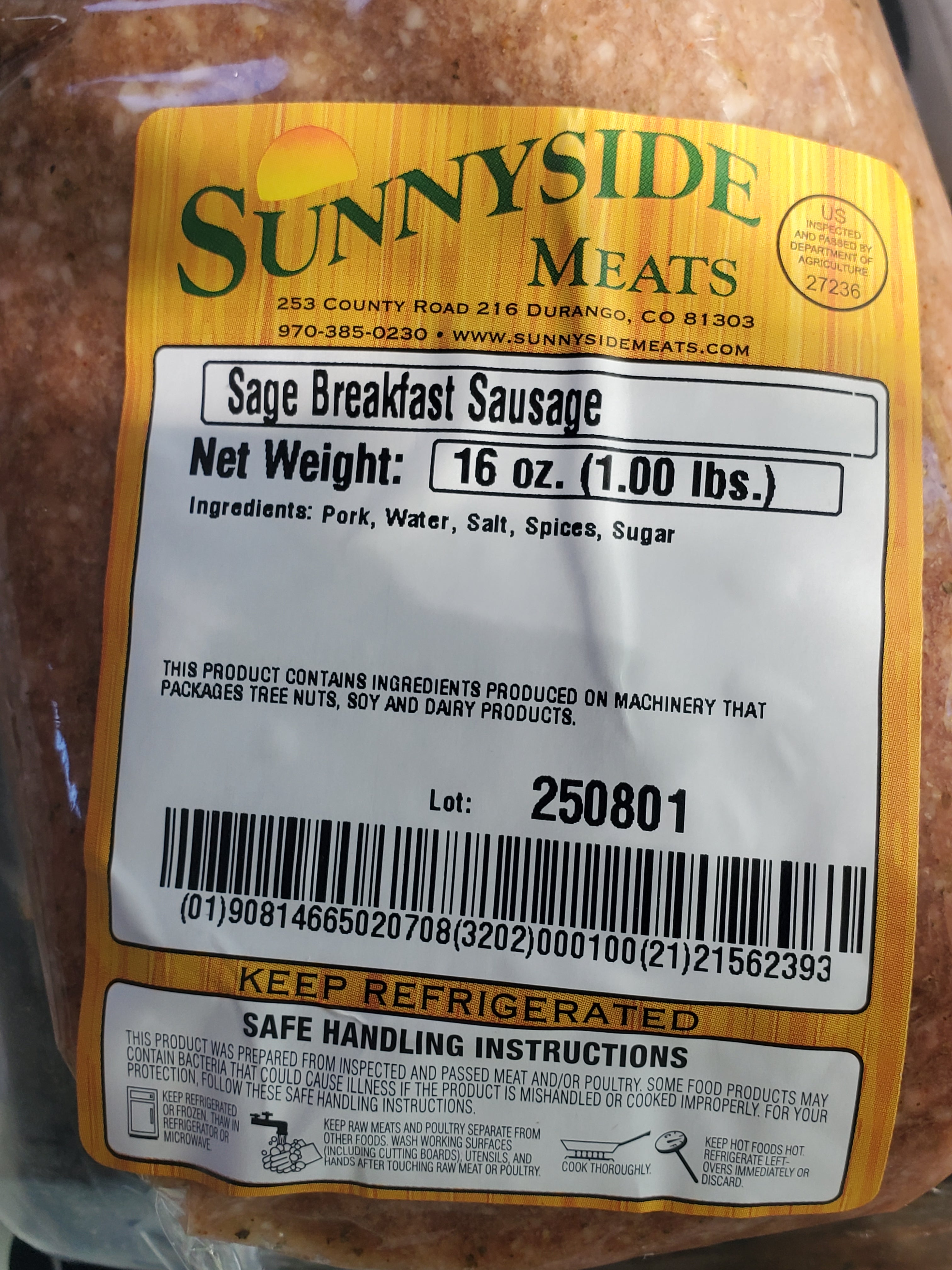 Sage Breakfast Sausage