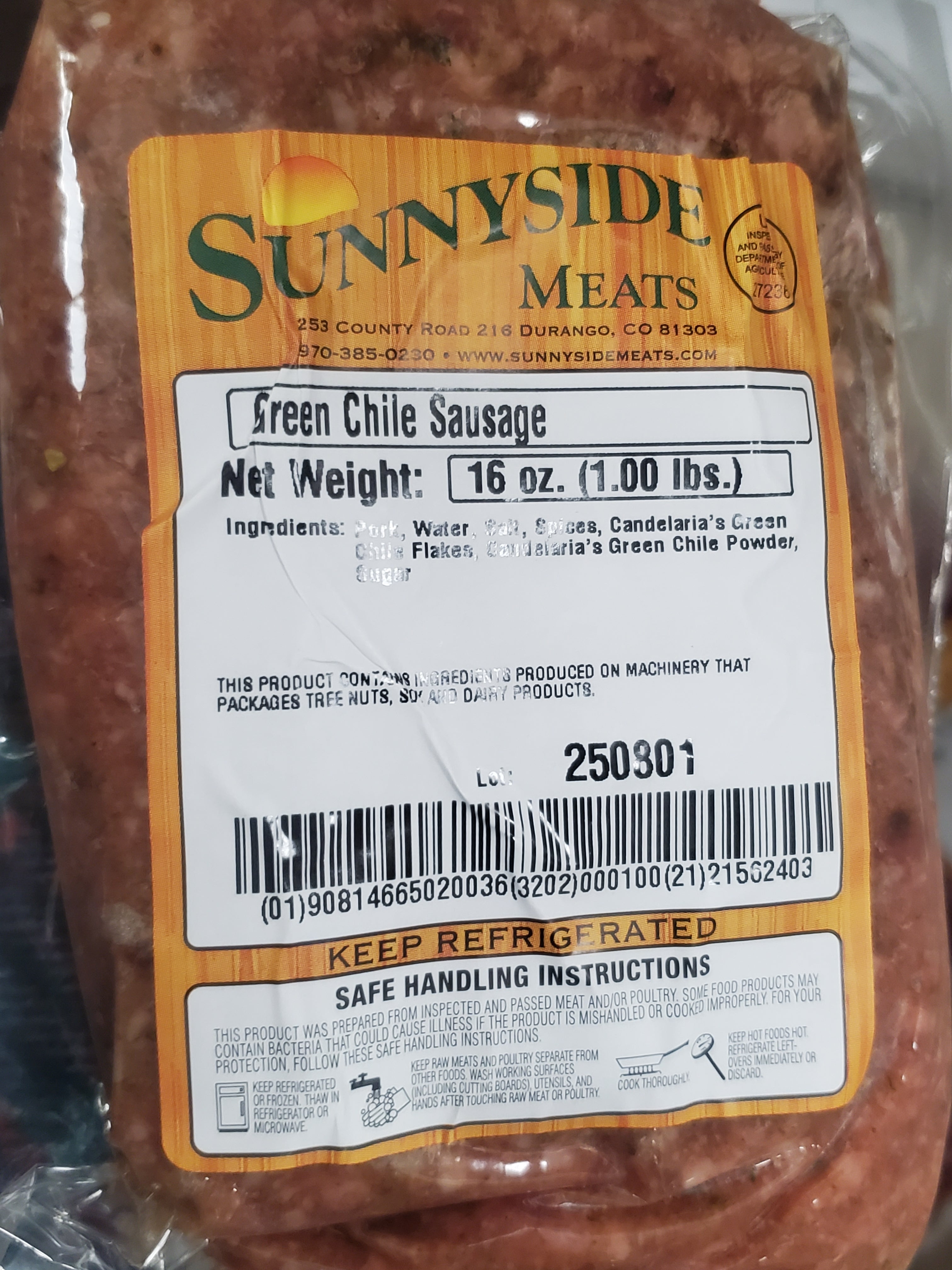 Green Chile Sausage
